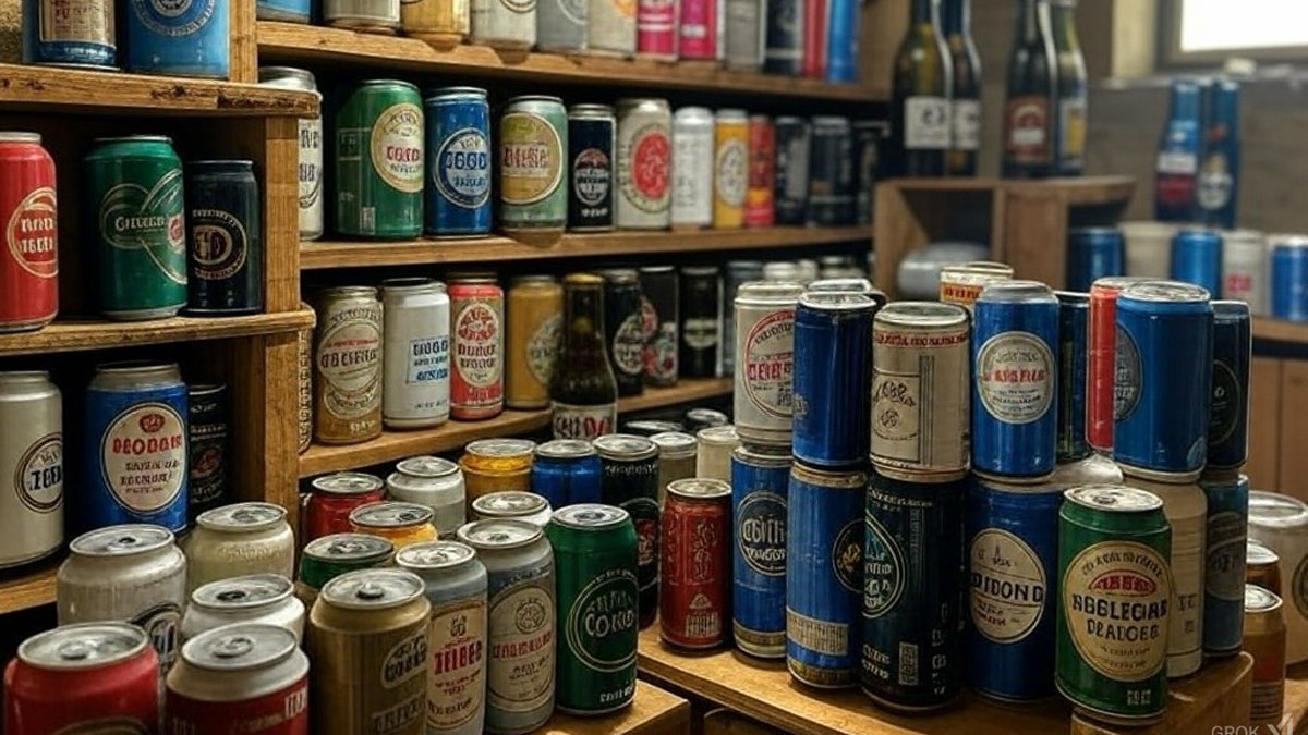 たくさんの缶ビール