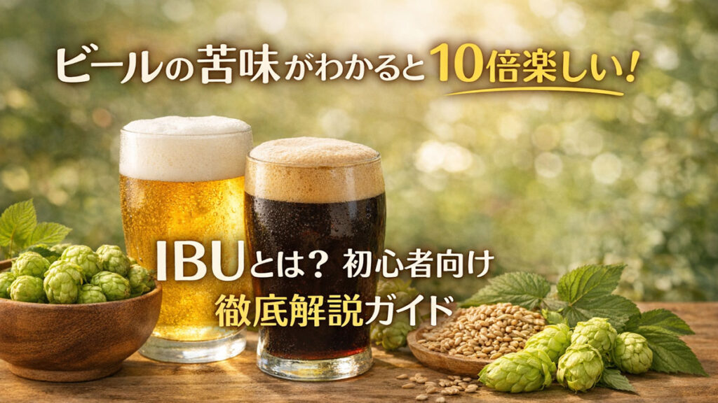 ビールの苦味がわかると10倍楽しい！IBUとは？初心者向け徹底解説ガイド